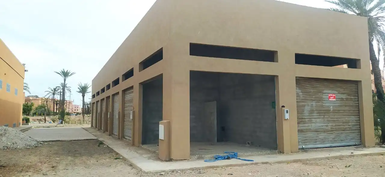 Exterior view during late construction phase